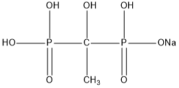 羟基乙叉二膦酸钠(HEDP•Na)结构式